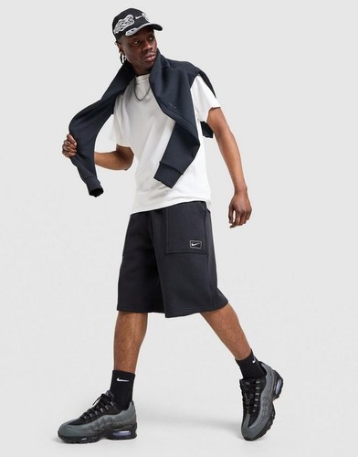 Nike pantaloncini fleece nero - nike,