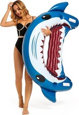 Sdraio gonfiabile per piscina squalo adulto