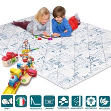 Tappetino da Gioco per Bambini e Neonati colore Celeste Copertina da Pavimento