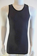 Dolce&Gabbana Canotta Tank ,Nero con placca dietro M11365 OMD29, Taglia S,M,L,XL