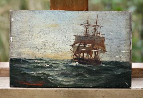 Pittura olio legno - su,