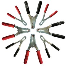 PINZE PER CAVI BATTERIA PROFESSIONALI AUTO TIR CAMION 120 200 400 A ROSSE NERE 