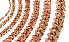 Collana GRUMETTA oro rosa doublé o dorata uomo donna gioielli girocollo catena