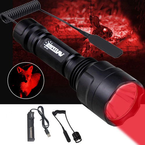 Torcia led rossa lunga - torcia,