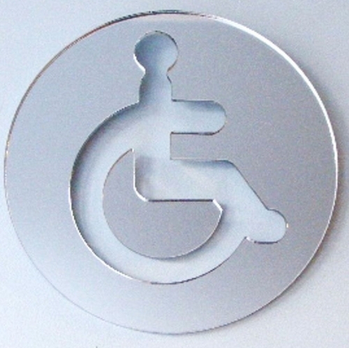 Rotondo disabile cartello - disabile, wc