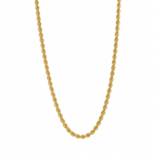 Collana corda oro giallo 18kt - collana,