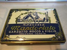 SCATOLA DI LATTA TIN BOX BOITE SPECIALE MANDORLATO GARZOTTO COLOGNA VENETA EPOCA