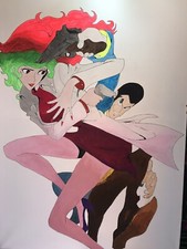 QUADRI POP ART 120x60- Lupin & Fujiko tecnica tempera/acrilico su tela