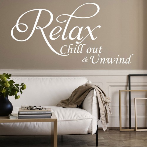 Adesivo murale relax chill - murale,
