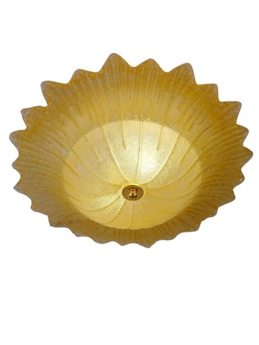 Plafoniera vetro graniglia - plafoniera,