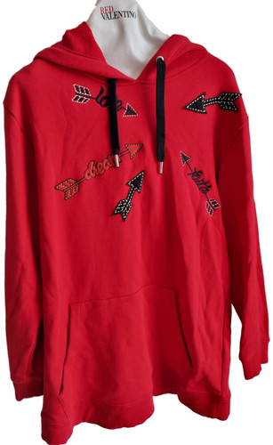 Felpa rossa valentino con - valentino,
