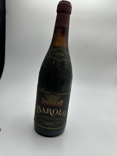 Barolo giordano 1980 bott 75 - barolo,