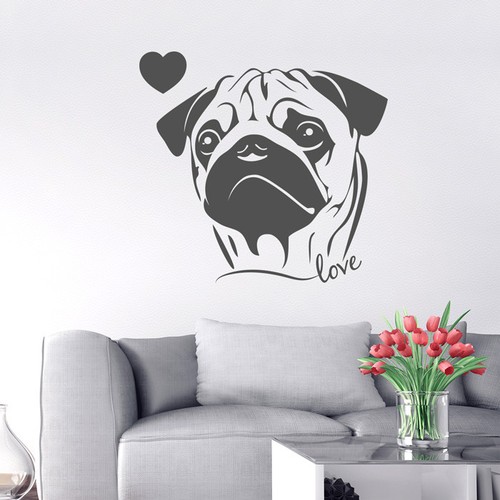 Adesivo murale cuccioli - ,