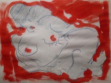 Nudo. Gouache. Maestro Del 900 Edouard Pignon, alla maniera