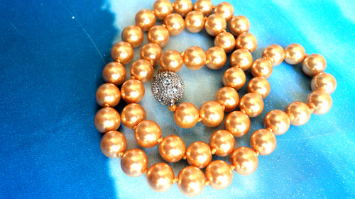Collana perle marine oro - collana,