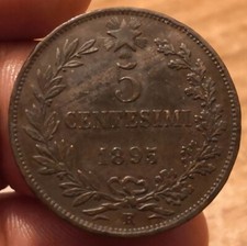 Moneta 5 Centesimi 1895