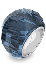 Anello Nirvana Cristallo Swarovski 5474371 Misura 52, Colore Blu e Argento Nuovo con scatola