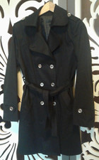 Trench Spolverino Donna Nero