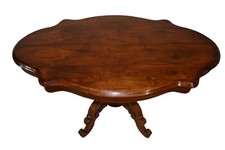 elegante tavolo da salotto  stile Luigi Filippo epoca '800 in noce francese