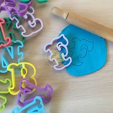Set Alfabeto Circus Formine Biscotti Cookie Cutter 26 Lettere Maiuscole 7/8cm