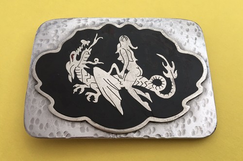 Fibbia cintura vintage - , argento