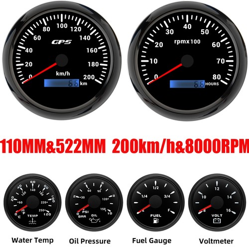 Set gauge 110mm nero gps - 6,