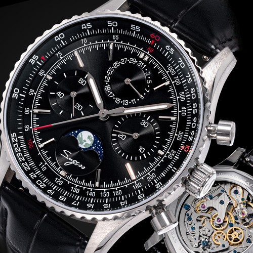 Orologio uomo sugess moonphase - orologio,