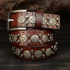 Cintura vera pelle - uomo, moto