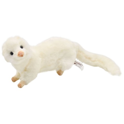 Peluche furetto bianco hansa - furetto,