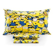Lenzuola Minions Cattivissimo Me singolo Completo Letto una piazza 100% cotone