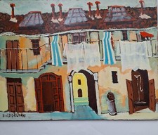 3 quadri dipinti a olio su masonite, da Grignani Autentici firmati,senza Cornice