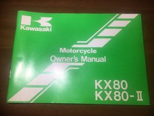 Manuale owner’s manual Kawasaki KX 80 1988 inglese  99920-1407-03
