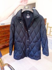 Giubbotto Imbottito Vintage Navy Fly 3 TG. 42 100% PIUMA trapuntato Nero donna !