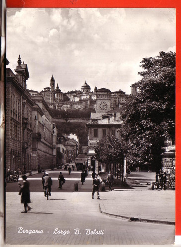 Cartolina bergamo citta b n - ,