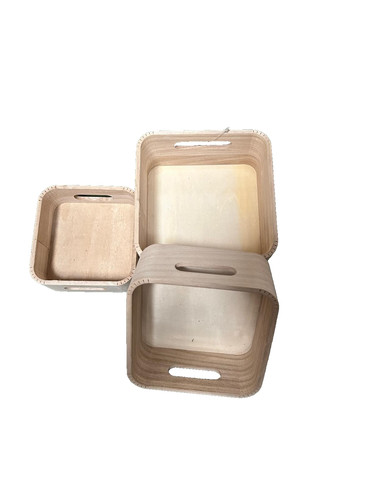 Set cestini portaoggetti in - cestini,