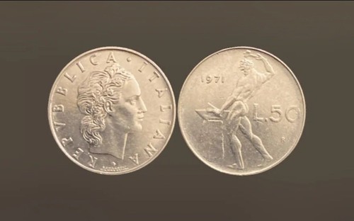 Moneta lire 1971 repubblica - moneta,