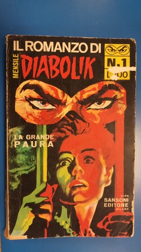 Grande paura diabolik - diabolik, romanzo