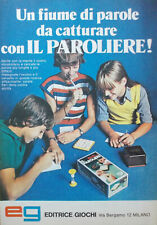 Pubblicità Advertising Italian Ritaglio 1979 IL PAROLIERE EDITRICE GIOCHI