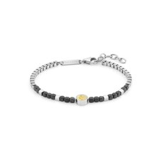 Bracciale Uomo NOMINATION VOYAGE 022513/025 Acciaio Ematite Nero Oro 18kt 750