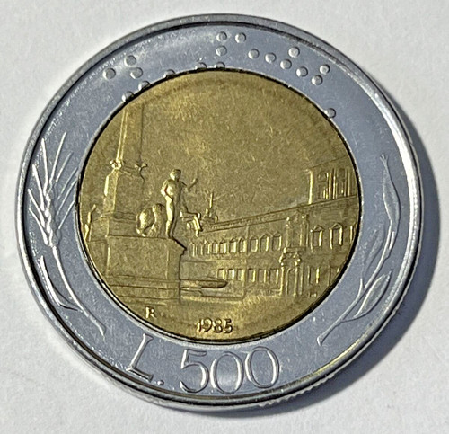 1985 italy 500 lire - italy,