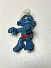 Puffo Vintage Smurfs Schlumpf Puffi W.Germany 1980 costume rosso