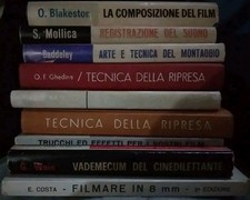 LOTTO 9 MANUALI TECNICA DEL FILM MONTAGGIO SUONO TRUCCHI EFFETTI SCENEGGIATURA