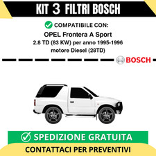 KIT BOSCH 3 Filtri tagliando