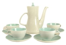 Set Servizio da The / Caffe' 4 Tazze Teiera Porcellana "POOLE" England -OV