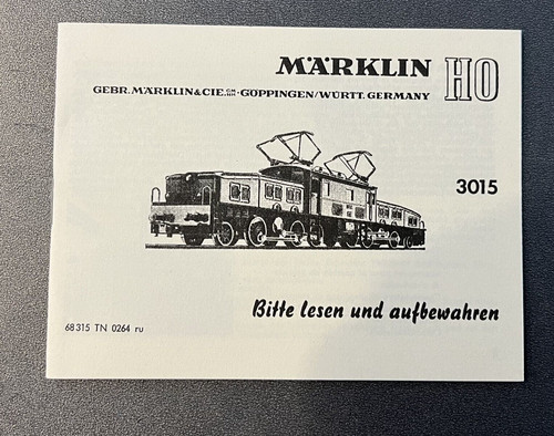 Per märklin 3015 istruzioni - 3015,