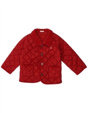 Giacca trapuntata BENETTON bambina 9-12 mesi poliammide rossa TA37