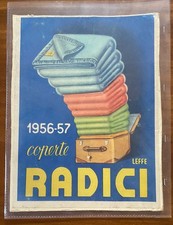 Pubblicità cartonata-Coperte RADICI-Leffe,anno 1956/57
