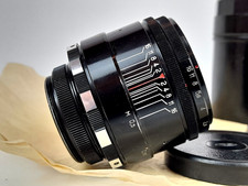 HELIOS 44-2 F/2 58mm s/n 0096821 Early RARO NERO ZEBRA 8 lame Biotar Design