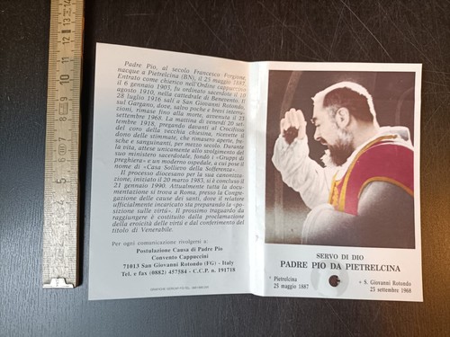 Santino reliquia padre - reliquia, da