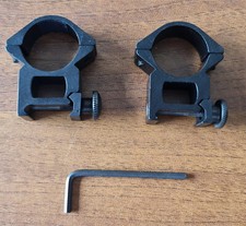 COPPIA ANELLI ATTACCHI PER OTTICHE. TUBO 25mm SLITTA 20/22mm NERI